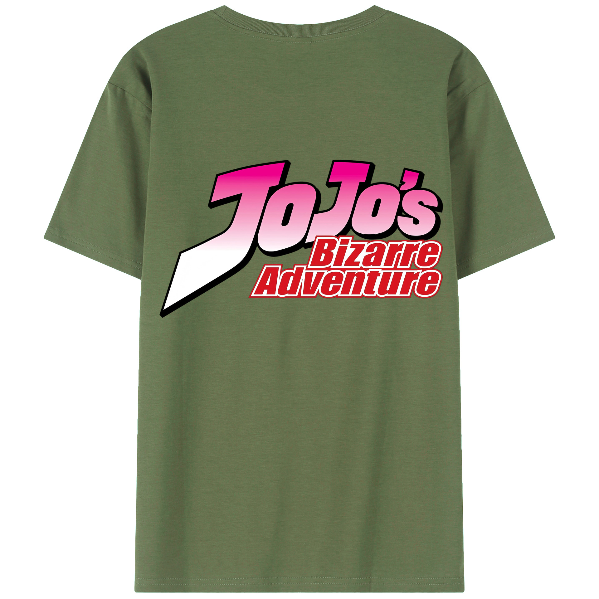 （画像用） ジョジョの奇妙な冒険 JoJo's Bizarre Adventure 綿100％ メンズ半袖Tシャツ（バックプリント） 通気性